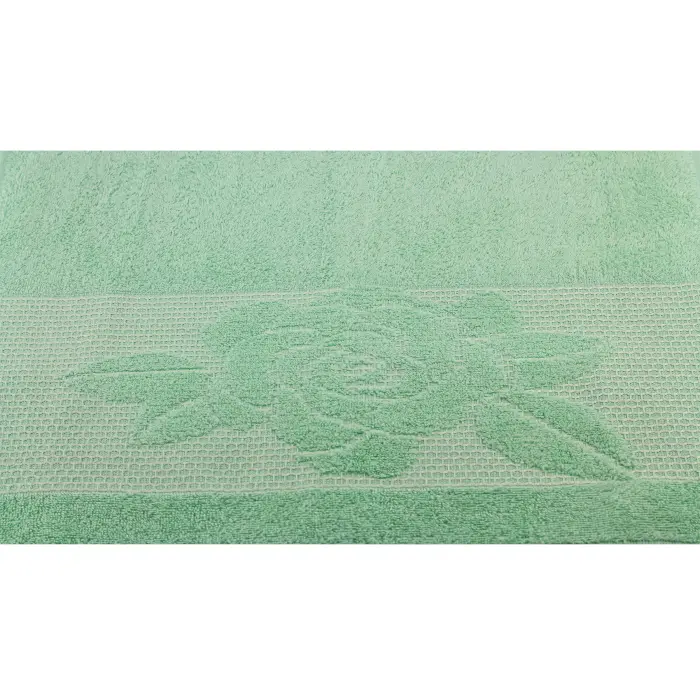 Комплект 4 броя хавлия Цветя - Мента - 1049 - Комплект 4 броя хавлия Цветя - Мента - 1049