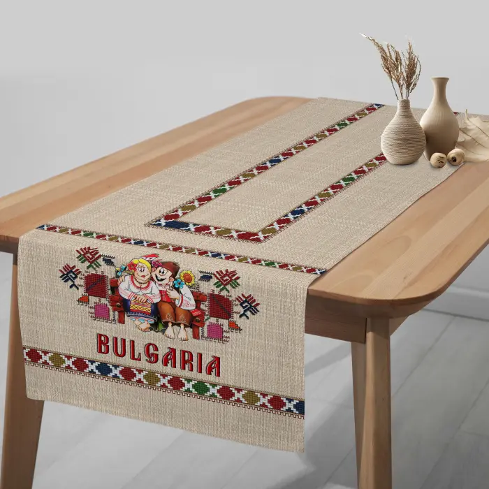 Тишлайфер за маса с български шевици 4128 - 680 - Тишлайфер за маса с български шевици 4128 - 680