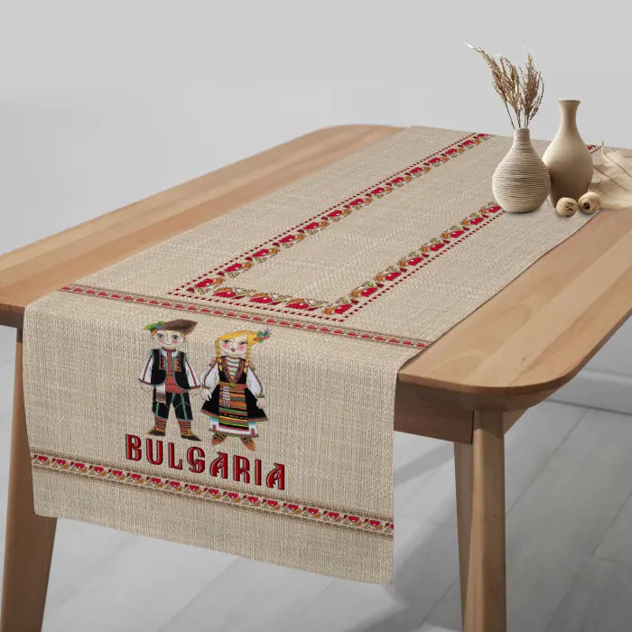 Тишлайфер за маса с български шевици 4135 - 687 - Тишлайфер за маса с български шевици 4135 - 687