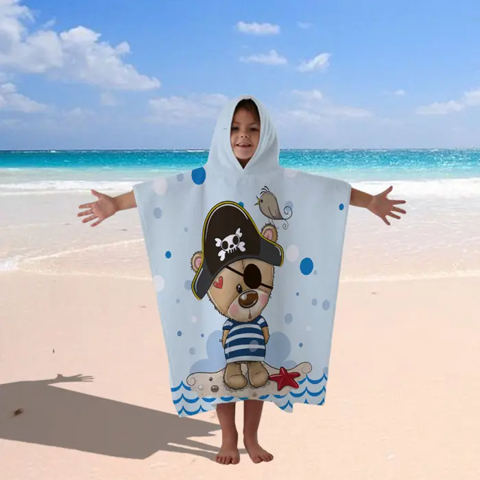 Детско хавлиено пончо - Пират - 544 - Детско хавлиено пончо - Пират - 544