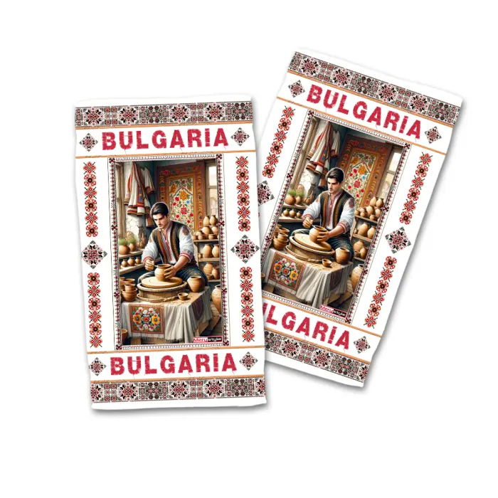 Сувенирна кърпа - Бит, традиции, обичаи. 4241 - 664 - Сувенирна кърпа - Бит, традиции, обичаи. 4241 - 664