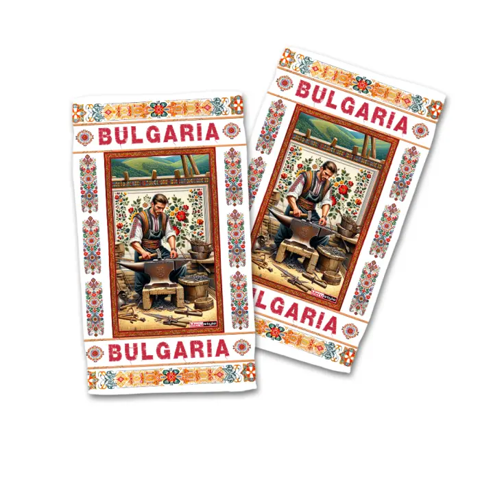 Сувенирна кърпа - Бит, традиции, обичаи. 4243 - 666 - Сувенирна кърпа - Бит, традиции, обичаи. 4243 - 666