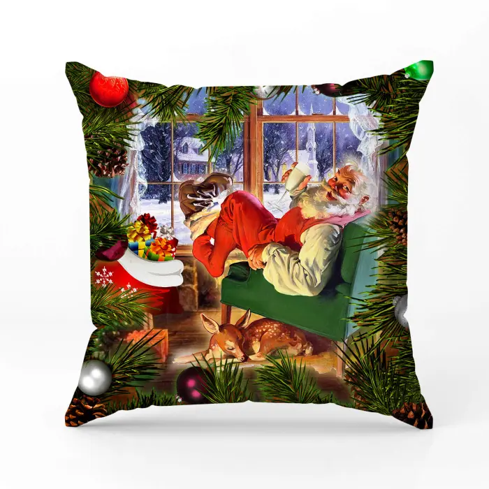 Декоративна възглавница с коледни мотиви - 2343 - 2001 - Декоративна възглавница с коледни мотиви - 2343 - 2001