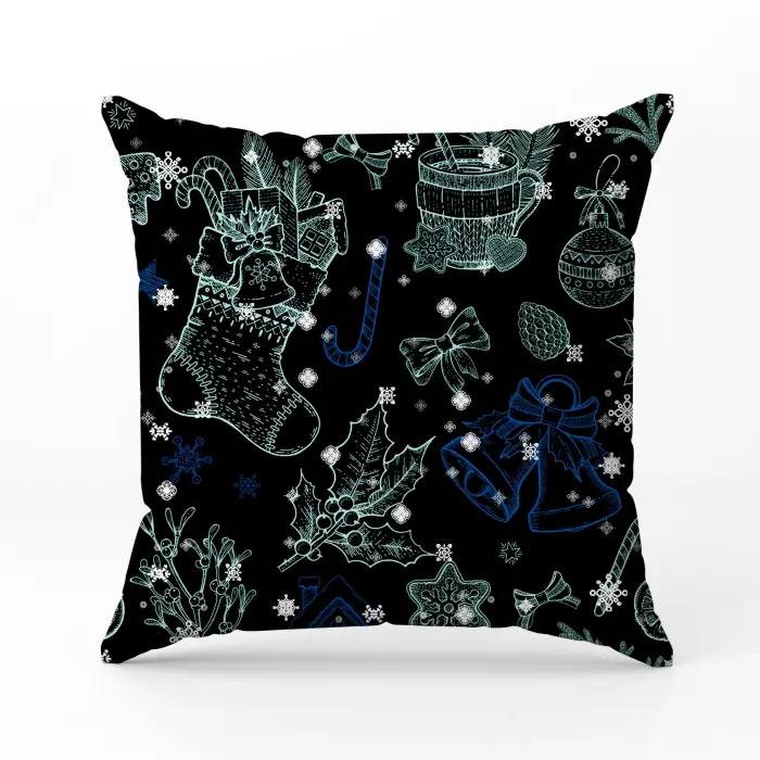 Декоративна възглавница с коледни мотиви - 2371 - 2029 - Декоративна възглавница с коледни мотиви - 2371 - 2029