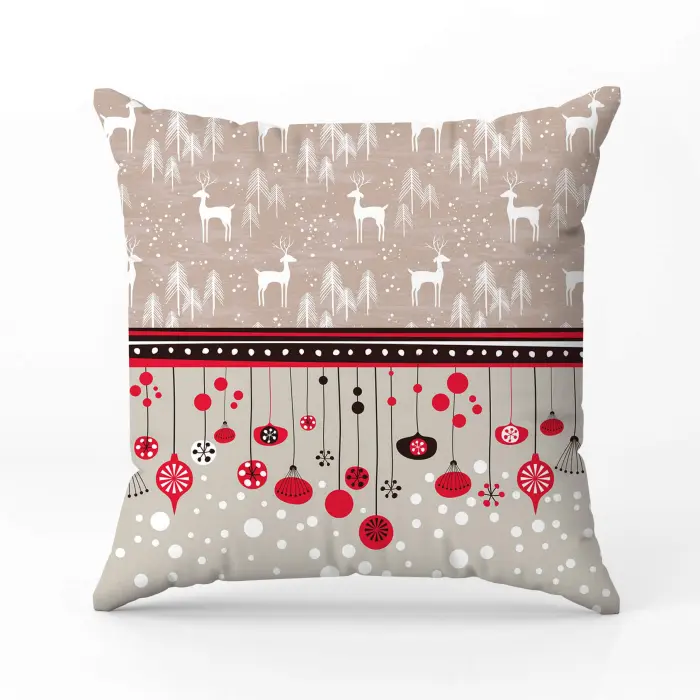 Декоративна възглавница с коледни мотиви - 2375 - 2033 - Декоративна възглавница с коледни мотиви - 2375 - 2033
