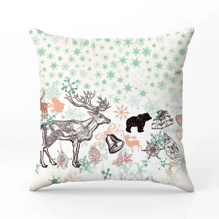 Декоративна възглавница с коледни мотиви - 2381 - 2039 - Декоративна възглавница с коледни мотиви - 2381 - 2039