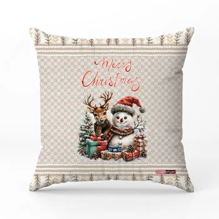 Декоративна възглавница с коледни мотиви - 5303 - 3060 - Декоративна възглавница с коледни мотиви - 5303 - 3060