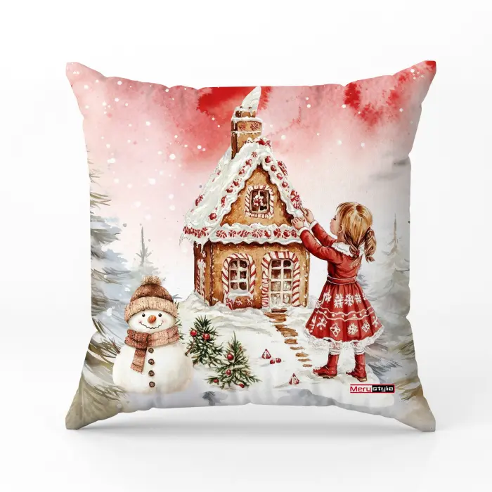 Декоративна възглавница с коледни мотиви - 5364 - 3407 - Декоративна възглавница с коледни мотиви - 5364 - 3407