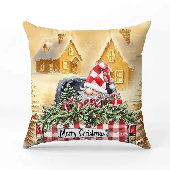 Декоративна възглавница с коледни мотиви - 5365 - 3408 - Декоративна възглавница с коледни мотиви - 5365 - 3408