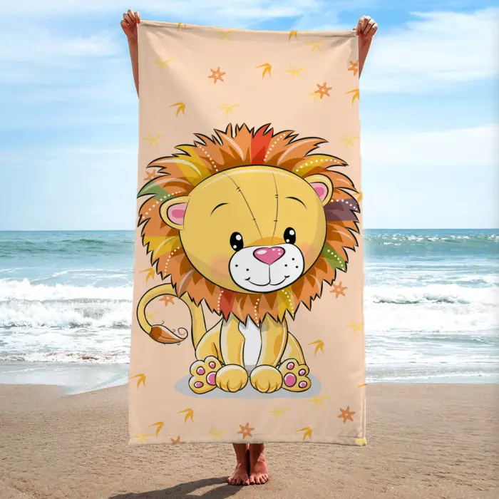 Детска хавлиена кърпа - Лъв - 512 - Детска хавлиена кърпа - Лъв - 512