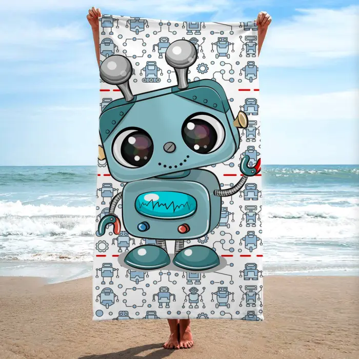 Детска хавлиена кърпа - Робот - 532 - Детска хавлиена кърпа - Робот - 532