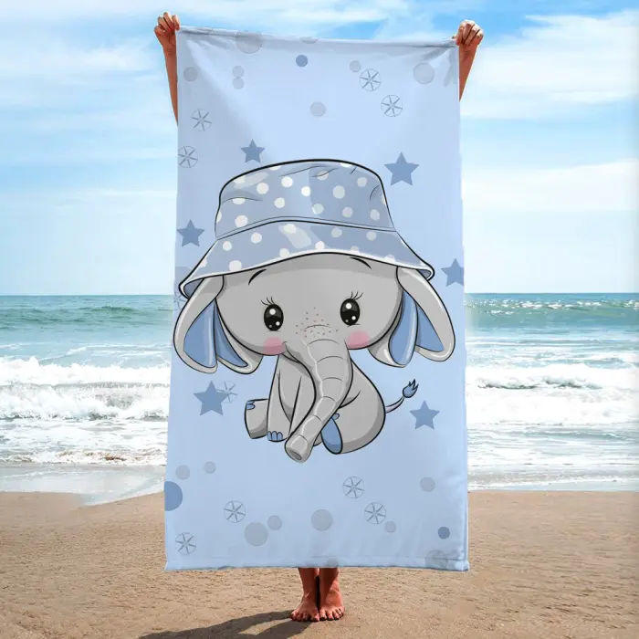 Детска хавлиена кърпа - Слонче - 497 - Детска хавлиена кърпа - Слонче - 497