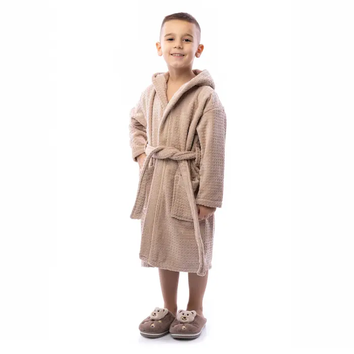 Детски халат Елеганс - Капучино - 2673 - Детски халат Елеганс - Капучино - 2673