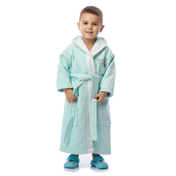 Детски халат лукс - електрик - 2381 - Детски халат лукс - електрик - 2381