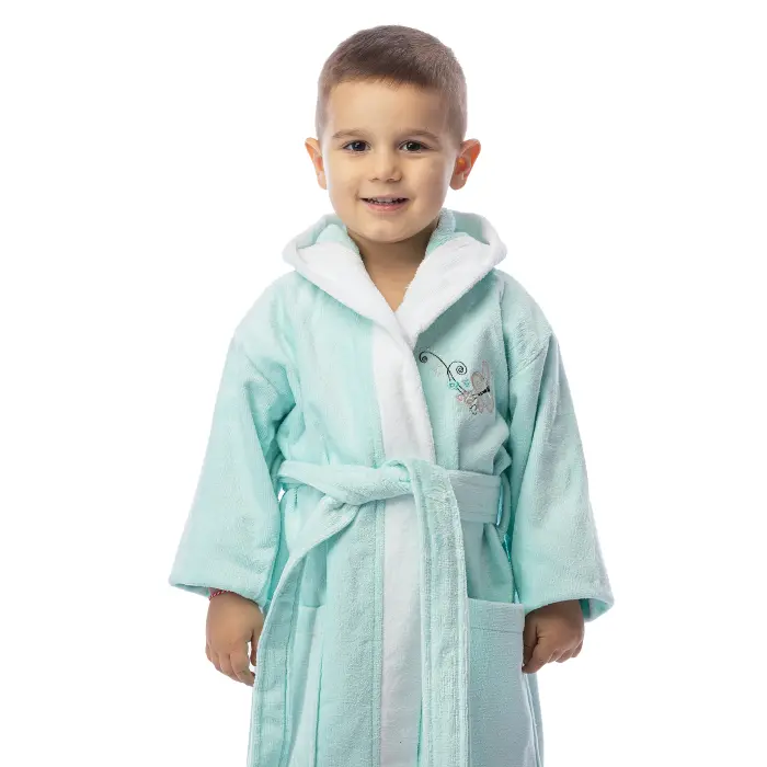 Детски халат лукс - електрик - 2382 - Детски халат лукс - електрик - 2382