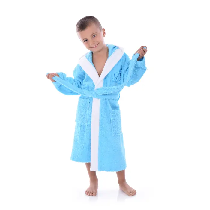 Детски халат Маер - Електрик - 3554 - Детски халат Маер - Електрик - 3554