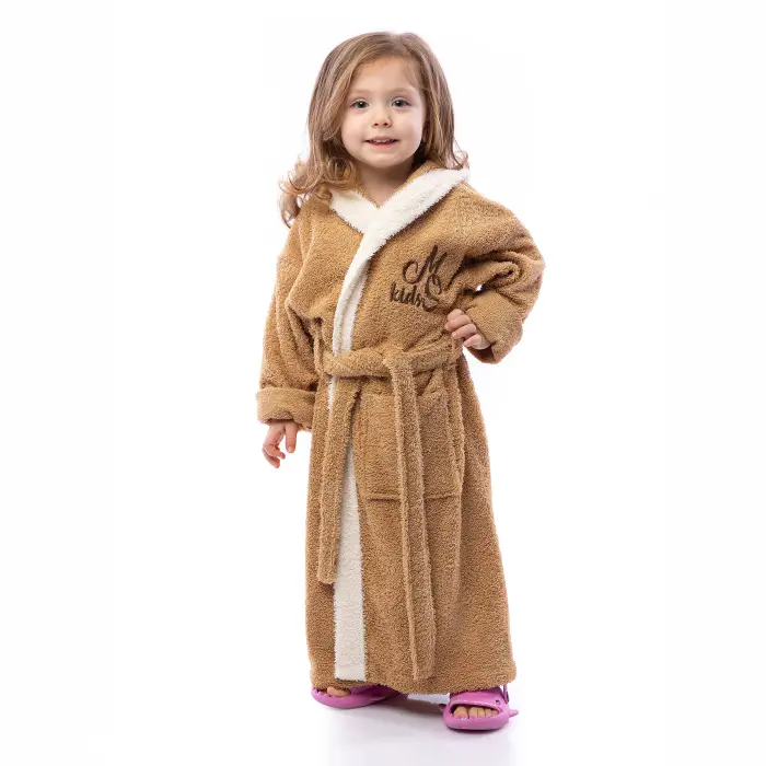 Детски халат Маер - Кафяв - 2563 - Детски халат Маер - Кафяв - 2563