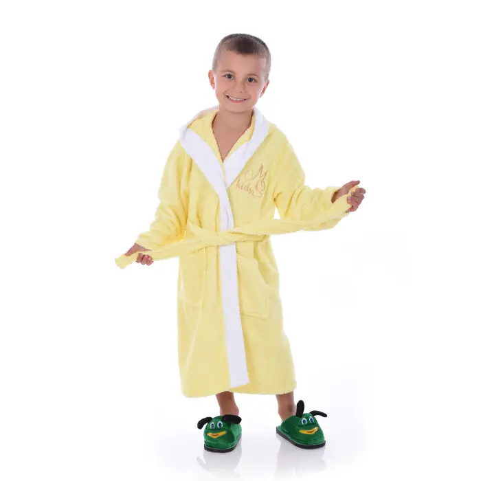 Детски халат Маер - Жълто - 2428 - Детски халат Маер - Жълто - 2428