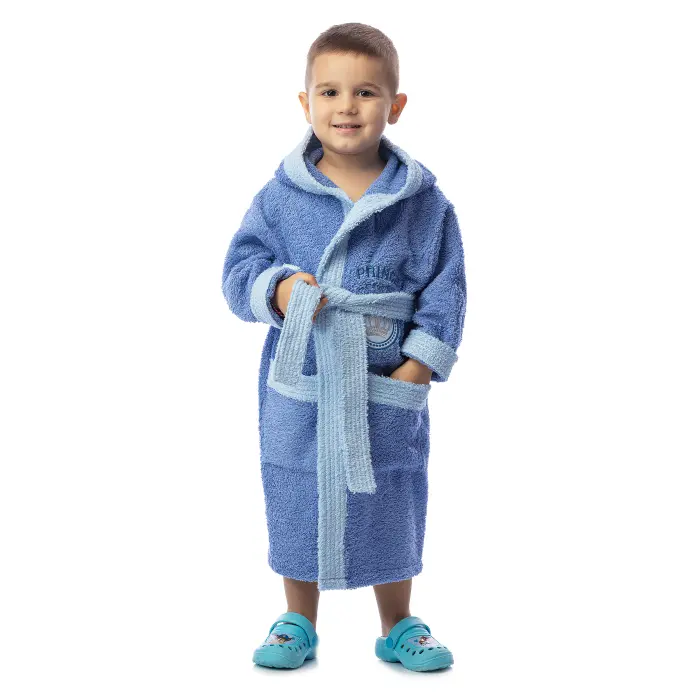 Детски халат Вивиен - Тъмно синьо - 1259 - Детски халат Вивиен - Тъмно синьо - 1259