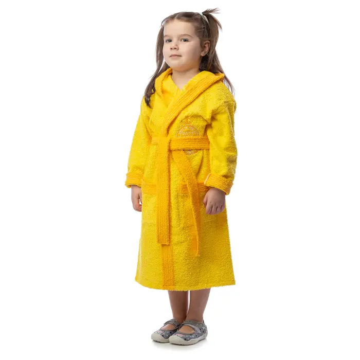 Детски халат Вивиен - Жълто - 1254 - Детски халат Вивиен - Жълто - 1254