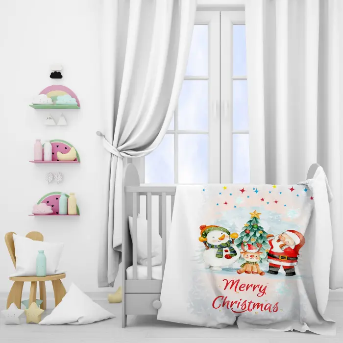 ДЕТСКО ПОЛАРЕНО ОДЕЯЛО С КОЛЕДНИ МОТИВИ 4455 - 2317 - ДЕТСКО ПОЛАРЕНО ОДЕЯЛО С КОЛЕДНИ МОТИВИ 4455 - 2317