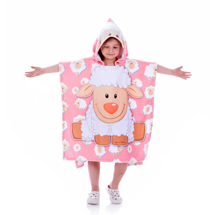 Детско пончо - Агънце - 1397 - Детско пончо - Агънце - 1397