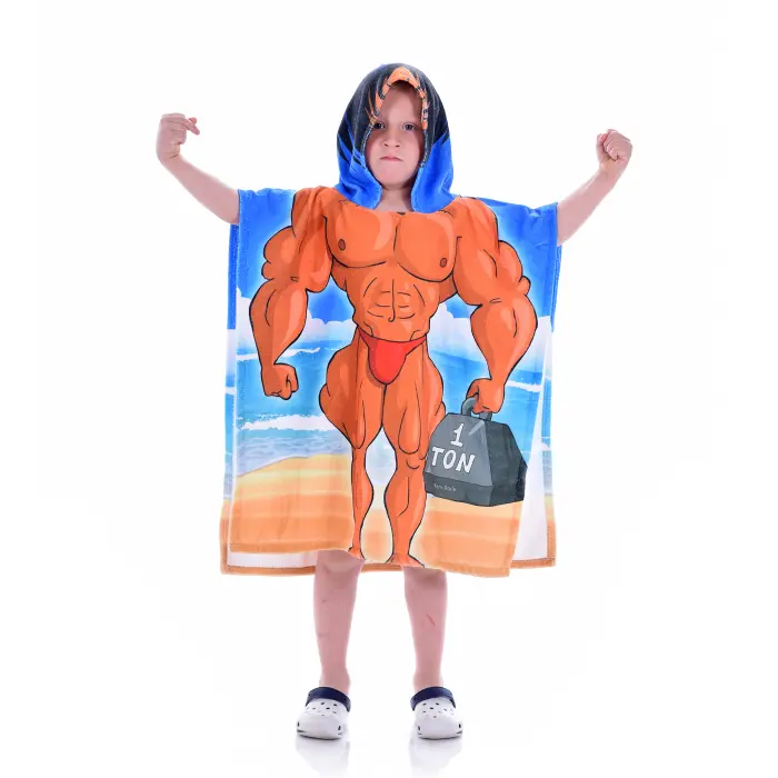 Детско пончо - Културист - 1382 - Детско пончо - Културист - 1382