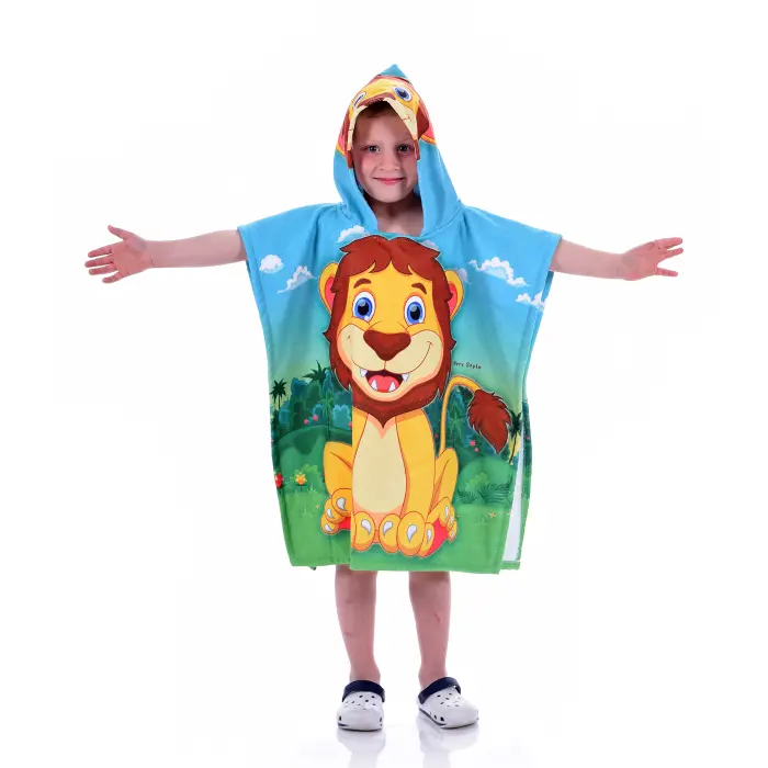 Детско пончо - Лъвче - 1388 - Детско пончо - Лъвче - 1388