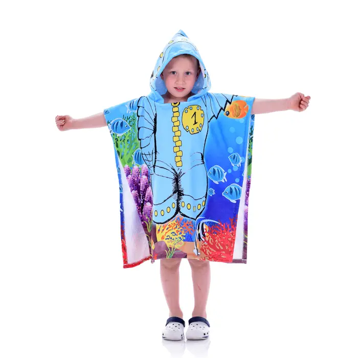 Детско пончо - Малък водолаз - 1435 - Детско пончо - Малък водолаз - 1435