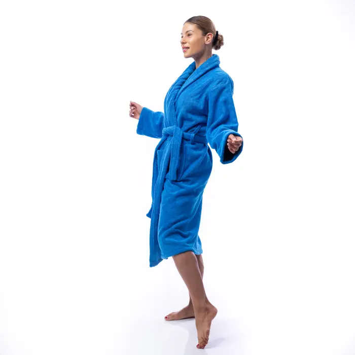 Халат Едноцветен Шал Яка - Парламент - дамски - 1697 - Халат Едноцветен Шал Яка - Парламент - дамски - 1697