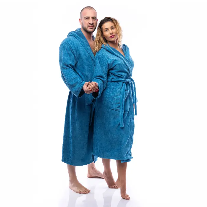 Халат Елеганс - Морско синьо - дамски - 2643 - Халат Елеганс - Морско синьо - дамски - 2643