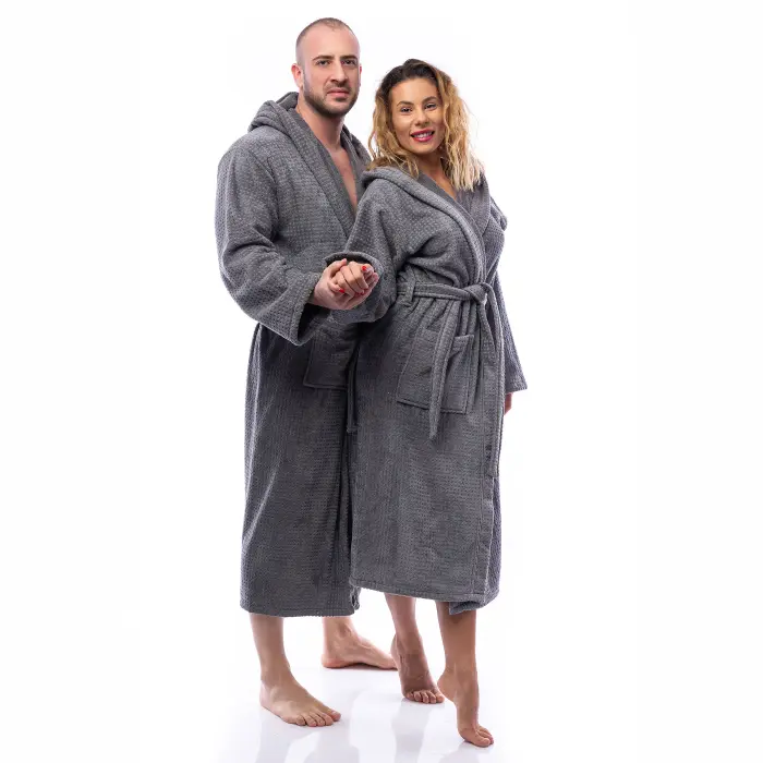 Халат Елеганс - Сив - мъжки - 2656 - Халат Елеганс - Сив - мъжки - 2656