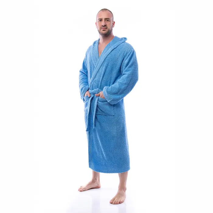 Халат Маер - Морско синьо - мъжки - 2618 - Халат Маер - Морско синьо - мъжки - 2618