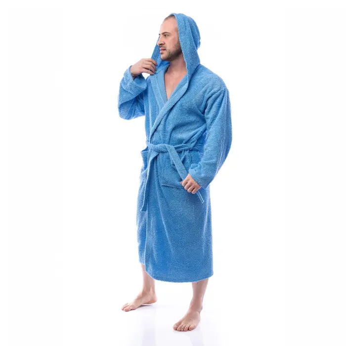Халат Маер - Морско синьо - мъжки - 2619 - Халат Маер - Морско синьо - мъжки - 2619