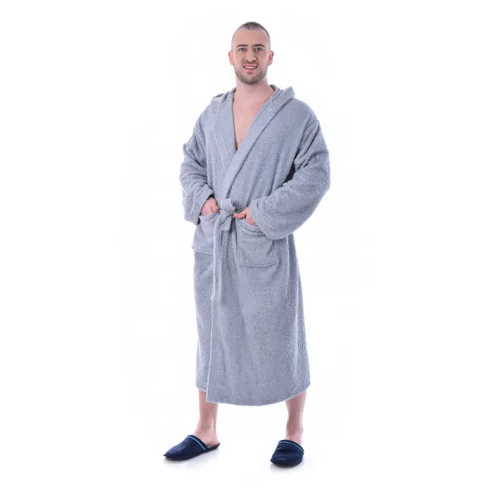 Халат Маер - Сив - мъжки - 1204 - Халат Маер - Сив - мъжки - 1204