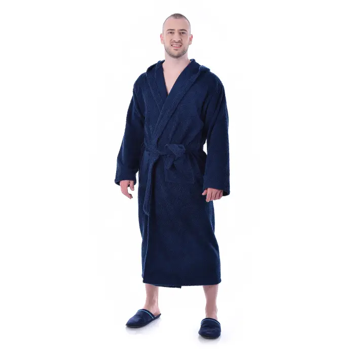 Халат Маер - Тъмно синьо - мъжки - 1184 - Халат Маер - Тъмно синьо - мъжки - 1184
