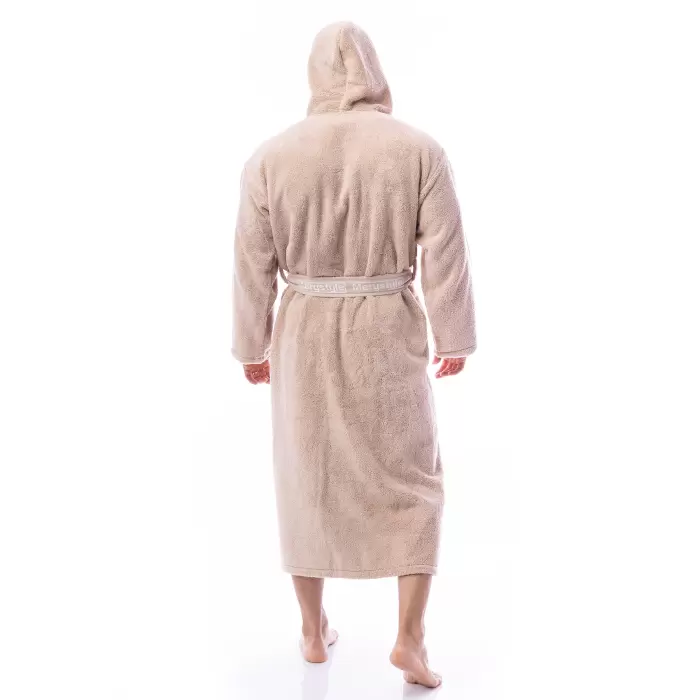 Халат Микропамук - капучино - мъжки - 173 - Халат Микропамук - капучино - мъжки - 173