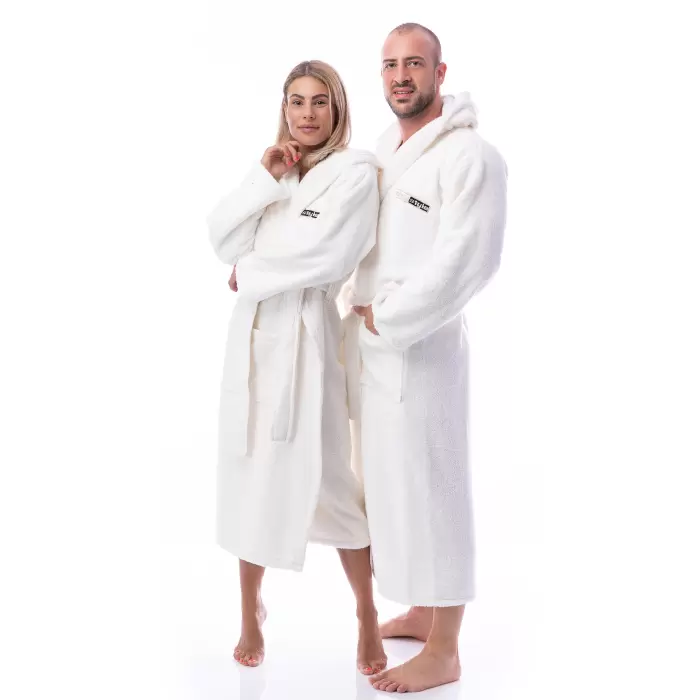 Халат Микропамук - крем - дамски - 219 - Халат Микропамук - крем - дамски - 219