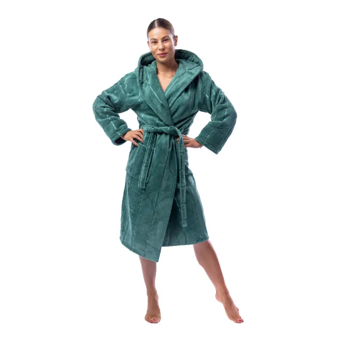 Халат нишка - Петрол - дамски - 1735 - Халат нишка - Петрол - дамски - 1735