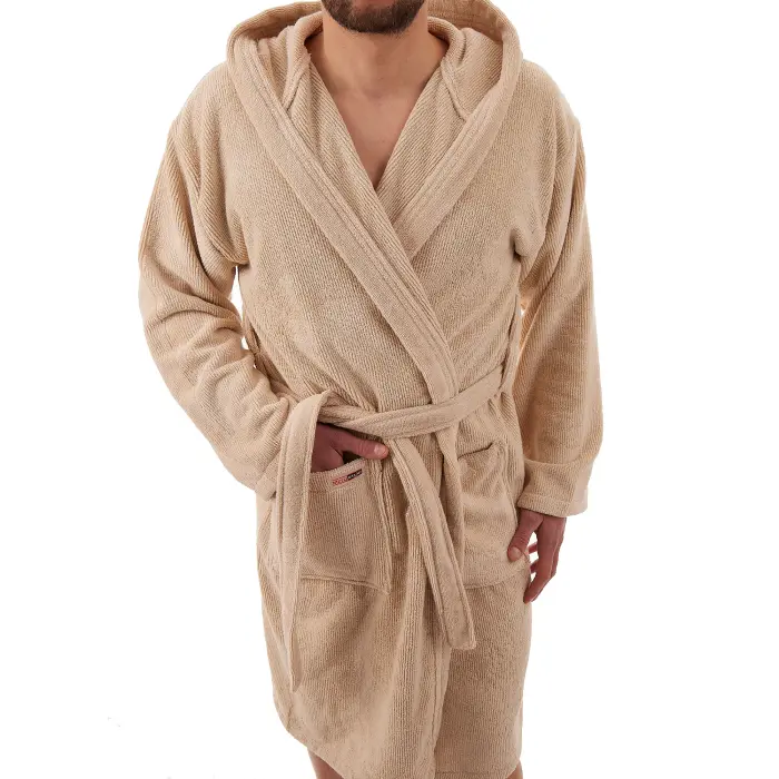 Халат Рипс - къс - Капучино - мъжки - 3673 - Халат Рипс - къс - Капучино - мъжки - 3673