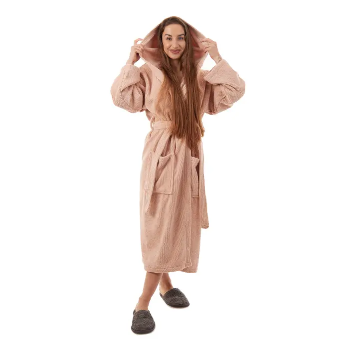 Халат Рипс - Пепел рози - дамски - 3715 - Халат Рипс - Пепел рози - дамски - 3715