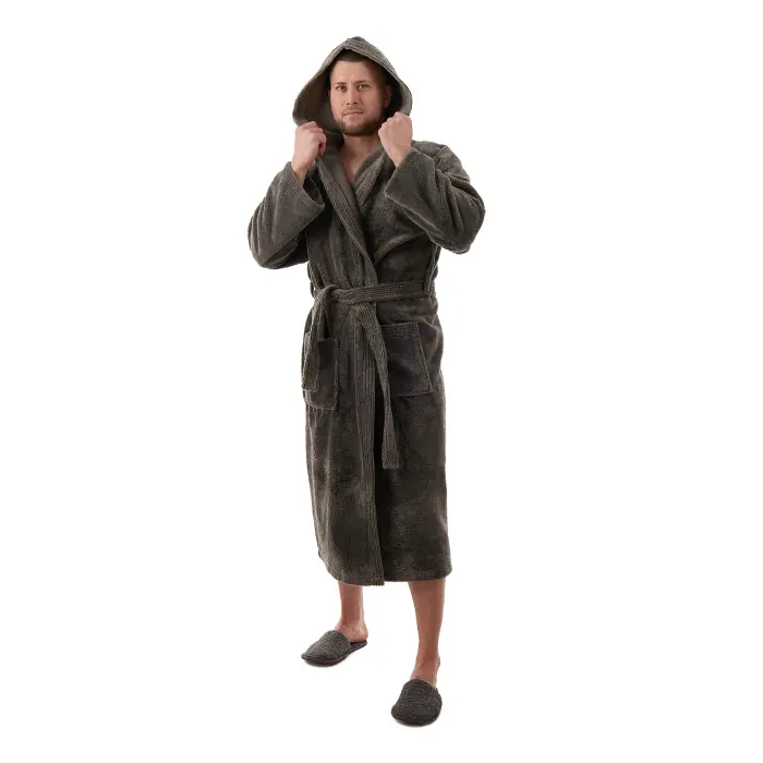 Халат ТРИГА - Сив- мъжки - 3665 - Халат ТРИГА - Сив- мъжки - 3665