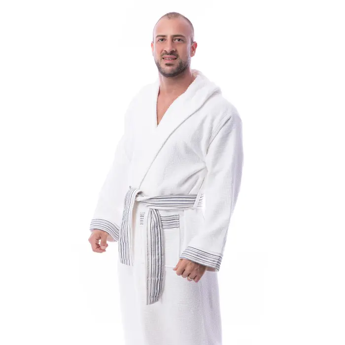 Халат Вафла Лукс - Крем - мъжки - 1887 - Халат Вафла Лукс - Крем - мъжки - 1887