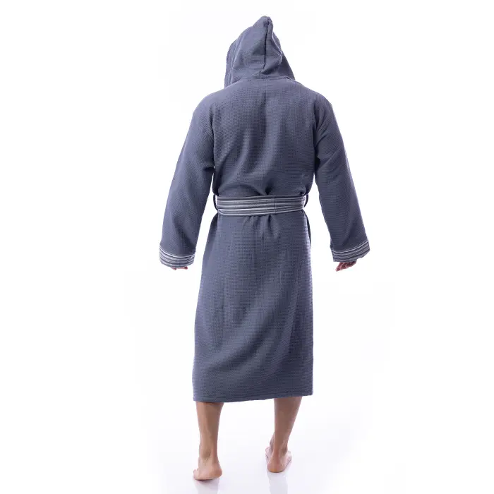 Халат Вафла Лукс - Тъмно сив - мъжки - 1853 - Халат Вафла Лукс - Тъмно сив - мъжки - 1853