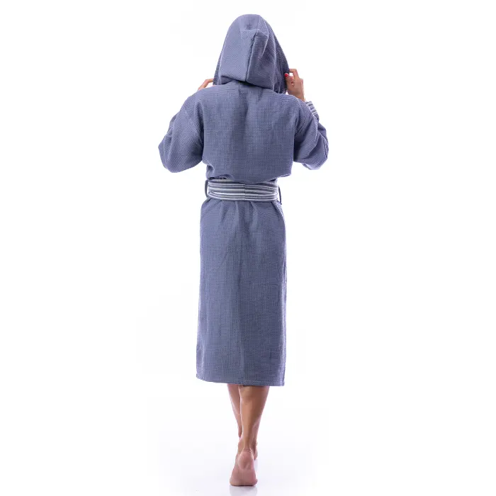 Халат Вафла Лукс - Тъмно сиво - дамски - 1847 - Халат Вафла Лукс - Тъмно сиво - дамски - 1847
