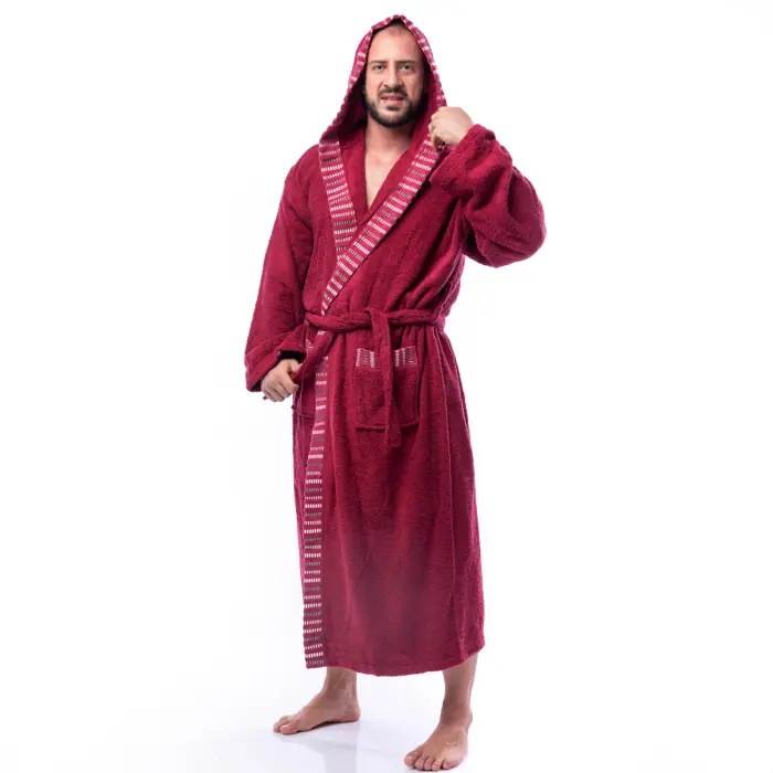 Халат Вивиен - Бордо - мъжки - 1567 - Халат Вивиен - Бордо - мъжки - 1567