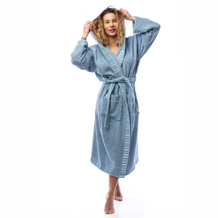 Халат Вивиен - Дънково - дамски - 2538 - Халат Вивиен - Дънково - дамски - 2538