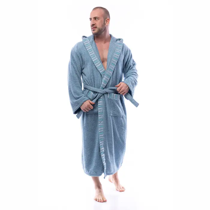 Халат Вивиен - Дънково - мъжки - 2552 - Халат Вивиен - Дънково - мъжки - 2552