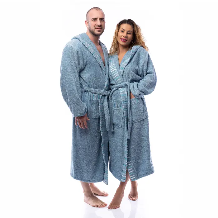 Халат Вивиен - Дънково - мъжки - 2553 - Халат Вивиен - Дънково - мъжки - 2553