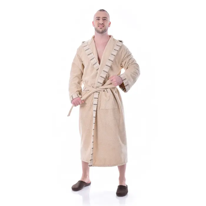 Халат Вивиен - Капучино - мъжки - 1103 - Халат Вивиен - Капучино - мъжки - 1103